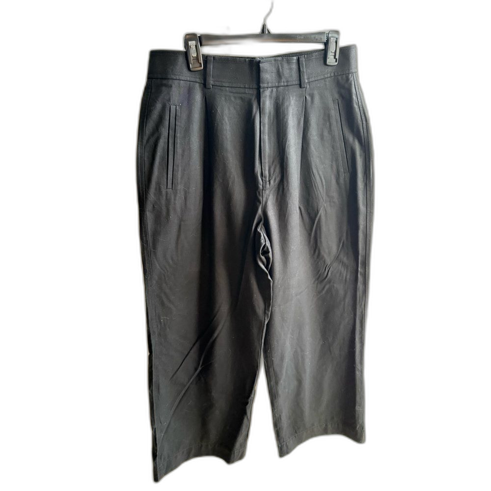 Black Everlane Drape Pleated Wide-Leg Trousers